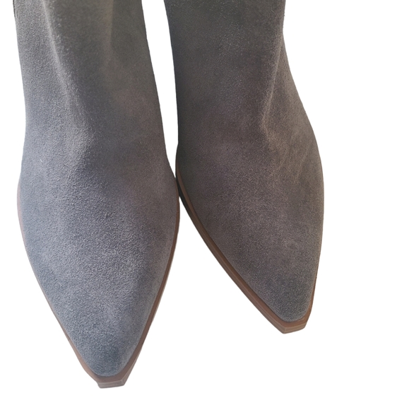 Marc Fisher LTD Gardi Pointed Toe Suede Booties β Medium Gray, Size 8 | Stylish - Picture 8 of 13